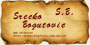 Srećko Bogutović vizit kartica